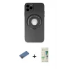 ieg™ iPhone 12 Pro Max Kılıf Eksen Klasik Prime - Siyah 20D Premium Cam Ekran Koruyucu + Shine Kamera Lens Koruma Cam - GD