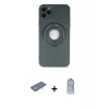 ieg™ iPhone 12 Pro Max Kılıf Eksen Klasik Prime - Siyah Joko Magic 5D Cam + Renkli Kamera Lens Koruma Cam - YL