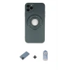 ieg™ iPhone 12 Pro Max Kılıf Eksen Klasik Prime - Siyah Joko Magic 5D Cam + Shine Kamera Lens Koruma Cam - SH