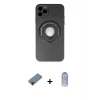 ieg™ iPhone 12 Pro Max Kılıf Eksen Klasik Prime - Siyah Joko Magic 5D Cam + Shine Kamera Lens Koruma Cam - SH
