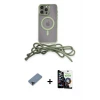 ieg™ iPhone 12 Pro Max Kılıf Eksen Özel Seri - Şeffaf Temperli Cam Ekran Koruyucu + Metal Kamera Lens Koruma Cam - SH