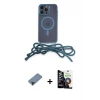 ieg™ iPhone 12 Pro Max Kılıf Eksen Özel Seri - Şeffaf Temperli Cam Ekran Koruyucu + Metal Kamera Lens Koruma Cam - SH