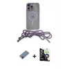 ieg™ iPhone 12 Pro Max Kılıf Eksen Özel Seri - Şeffaf Temperli Cam Ekran Koruyucu + Metal Kamera Lens Koruma Cam - SH