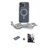 ieg™ iPhone 12 Pro Max Kılıf Eksen Özel Seri - Şeffaf Temperli Cam Ekran Koruyucu + Renkli Kamera Lens Koruma Cam - YL