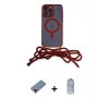 ieg™ iPhone 12 Pro Max Kılıf Eksen Özel Seri - Siyah Joko Magic 5D Cam + Metal Kamera Lens Koruma Cam - KI