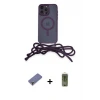 ieg™ iPhone 12 Pro Max Kılıf Eksen Özel Seri - Siyah Joko Magic 5D Hayalet Cam + Metal Kamera Lens Koruma Cam - GD