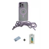 ieg™ iPhone 12 Pro Max Kılıf Eksen Özel Seri - Siyah Polymer Nano Ekran Koruyucu + Shine Kamera Lens Koruma Cam - MI