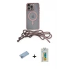 ieg™ iPhone 12 Pro Max Kılıf Eksen Özel Seri - Siyah Polymer Nano Ekran Koruyucu + Shine Kamera Lens Koruma Cam - MI