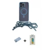 ieg™ iPhone 12 Pro Max Kılıf Eksen Özel Seri - Siyah Polymer Nano Ekran Koruyucu + Shine Kamera Lens Koruma Cam - MI
