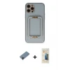 ieg™ iPhone 12 Pro Max Kılıf Kozmos Minimal Prime - Siyah 6D Mat Seramik Hayalet Nano Ekran Koruyucu + Shine Kamera Lens Koruma Cam - SH