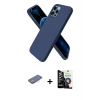 ieg™ iPhone 12 Pro Max Kılıf Kozmos Yansıma Özel Seri - Şeffaf Temperli Cam Ekran Koruyucu + Renkli Kamera Lens Koruma Cam - PE