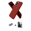 ieg™ iPhone 12 Pro Max Kılıf Kozmos Yansıma Özel Seri - Şeffaf Temperli Cam Ekran Koruyucu + Renkli Kamera Lens Koruma Cam - PE