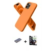ieg™ iPhone 12 Pro Max Kılıf Kozmos Yansıma Özel Seri - Şeffaf Temperli Cam Ekran Koruyucu + Renkli Kamera Lens Koruma Cam - PE