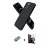 ieg™ iPhone 12 Pro Max Kılıf Kozmos Yansıma Özel Seri - Şeffaf Temperli Cam Ekran Koruyucu + Shine Kamera Lens Koruma Cam - GI