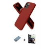 ieg™ iPhone 12 Pro Max Kılıf Kozmos Yansıma Özel Seri - Şeffaf Temperli Cam Ekran Koruyucu + Shine Kamera Lens Koruma Cam - GI