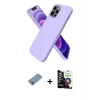 ieg™ iPhone 12 Pro Max Kılıf Kozmos Yansıma Özel Seri - Şeffaf Temperli Cam Ekran Koruyucu + Shine Kamera Lens Koruma Cam - GI