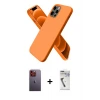 ieg™ iPhone 12 Pro Max Kılıf Kozmos Yansıma Özel Seri - Şeffaf Uv Polymer Nano Ekran Koruyucu + Neon Fosforlu Kamera Lens - TU