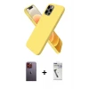 ieg™ iPhone 12 Pro Max Kılıf Kozmos Yansıma Özel Seri - Şeffaf Uv Polymer Nano Ekran Koruyucu + Neon Fosforlu Kamera Lens - TU