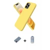 ieg™ iPhone 12 Pro Max Kılıf Kozmos Yansıma Özel Seri - Siyah Joko Magic 5D Cam + Metal Kamera Lens Koruma Cam - SH