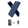 ieg™ iPhone 12 Pro Max Kılıf Kozmos Yansıma Özel Seri - Siyah Joko Magic 5D Hayalet Cam + Neon Fosforlu Kamera Lens - TU