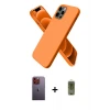 ieg™ iPhone 12 Pro Max Kılıf Kozmos Yansıma Özel Seri - Siyah Joko Magic 5D Hayalet Cam + Neon Fosforlu Kamera Lens - TU
