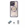 ieg™ iPhone 12 Pro Max Kılıf Kutup Modern - Siyah Joko Magic 5D Cam + Shine Kamera Lens Koruma Cam - SH