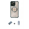 ieg™ iPhone 12 Pro Max Kılıf Kutup Modern - Siyah Joko Magic 5D Cam + Shine Kamera Lens Koruma Cam - SH