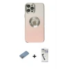 ieg™ iPhone 12 Pro Max Kılıf Kutup Yansıma Özel Seri - Şeffaf Uv Polymer Nano Ekran Koruyucu + Shine Kamera Lens Koruma Cam - GS