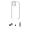 ieg™ iPhone 12 Pro Max Kılıf Nova Asil Özel Seri - Siyah Joko Magic 5D Cam + Renkli Kamera Lens Koruma Cam - TU