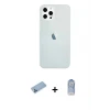 ieg™ iPhone 12 Pro Max Kılıf Nova Çizgi - Siyah Joko Magic 5D Cam + Shine Kamera Lens Koruma Cam - MI