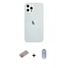 ieg™ iPhone 12 Pro Max Kılıf Nova Çizgi - Siyah Joko Magic 5D Cam + Shine Kamera Lens Koruma Cam - SABE