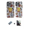 ieg™ iPhone 12 Pro Max Kılıf Nova Doku Koleksiyonu - Şeffaf Temperli Cam Ekran Koruyucu + Metal Kamera Lens Koruma Cam - SH