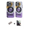 ieg™ iPhone 12 Pro Max Kılıf Nova Doku Koleksiyonu - Şeffaf Temperli Cam Ekran Koruyucu + Shine Kamera Lens Koruma Cam - SABE