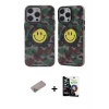 ieg™ iPhone 12 Pro Max Kılıf Nova Doku Koleksiyonu - Şeffaf Temperli Cam Ekran Koruyucu + Shine Kamera Lens Koruma Cam - SABE
