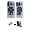 ieg™ iPhone 12 Pro Max Kılıf Nova Doku Koleksiyonu - Şeffaf Temperli Cam Ekran Koruyucu + Shine Kamera Lens Koruma Cam - SABE
