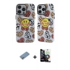 ieg™ iPhone 12 Pro Max Kılıf Nova Doku Koleksiyonu - Şeffaf Temperli Cam Ekran Koruyucu + Shine Kamera Lens Koruma Cam - GS