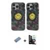 ieg™ iPhone 12 Pro Max Kılıf Nova Doku Koleksiyonu - Şeffaf Temperli Cam Ekran Koruyucu + Shine Kamera Lens Koruma Cam - GS