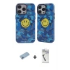 ieg™ iPhone 12 Pro Max Kılıf Nova Doku Koleksiyonu - Şeffaf Uv Polymer Nano Ekran Koruyucu + Shine Kamera Lens Koruma Cam - MI