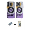 ieg™ iPhone 12 Pro Max Kılıf Nova Doku Koleksiyonu - Siyah 6D Mat Seramik Hayalet Nano Ekran Koruyucu + Metal Kamera Lens Koruma Cam - SH