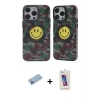 ieg™ iPhone 12 Pro Max Kılıf Nova Doku Koleksiyonu - Siyah Joko 5D Cam + Shine Kamera Lens Koruma Cam - MI