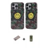 ieg™ iPhone 12 Pro Max Kılıf Nova Doku Koleksiyonu - Siyah Joko Magic 5D Hayalet Cam + Shine Kamera Lens Koruma Cam - SABE