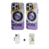 ieg™ iPhone 12 Pro Max Kılıf Nova Doku Koleksiyonu - Siyah Mat Seramik Nano Ekran Koruyucu + Shine Kamera Lens - LT