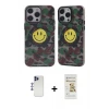 ieg™ iPhone 12 Pro Max Kılıf Nova Doku Koleksiyonu - Siyah Mat Seramik Nano Ekran Koruyucu + Shine Kamera Lens - LT