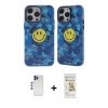 ieg™ iPhone 12 Pro Max Kılıf Nova Doku Koleksiyonu - Siyah Mat Seramik Nano Ekran Koruyucu + Shine Kamera Lens - LT