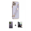 ieg™ iPhone 12 Pro Max Kılıf Nova Işık Prime - Şeffaf Temperli Cam Ekran Koruyucu + Neon Fosforlu Kamera Lens - YL