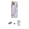 ieg™ iPhone 12 Pro Max Kılıf Nova Işık Prime - Şeffaf Uv Polymer Nano Ekran Koruyucu + Renkli Kamera Lens Koruma Cam - MI