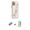 ieg™ iPhone 12 Pro Max Kılıf Nova Işık Prime - Siyah 20D Premium Cam Ekran Koruyucu + Shine Kamera Lens Koruma Cam - GI