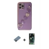 ieg™ iPhone 12 Pro Max Kılıf Nova Işık Prime - Siyah 360 Mat Full Body Arka Koruyucu + Shine Kamera Lens Koruma Cam - SH