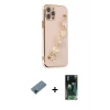 ieg™ iPhone 12 Pro Max Kılıf Nova Işık Prime - Siyah 360 Mat Full Body Arka Koruyucu + Shine Kamera Lens Koruma Cam - SH