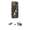 ieg™ iPhone 12 Pro Max Kılıf Nova Işık Prime - Siyah 3D Antistatik Seramik Nano Ekran Koruyucu + Renkli Kamera Lens Koruma Cam - TU